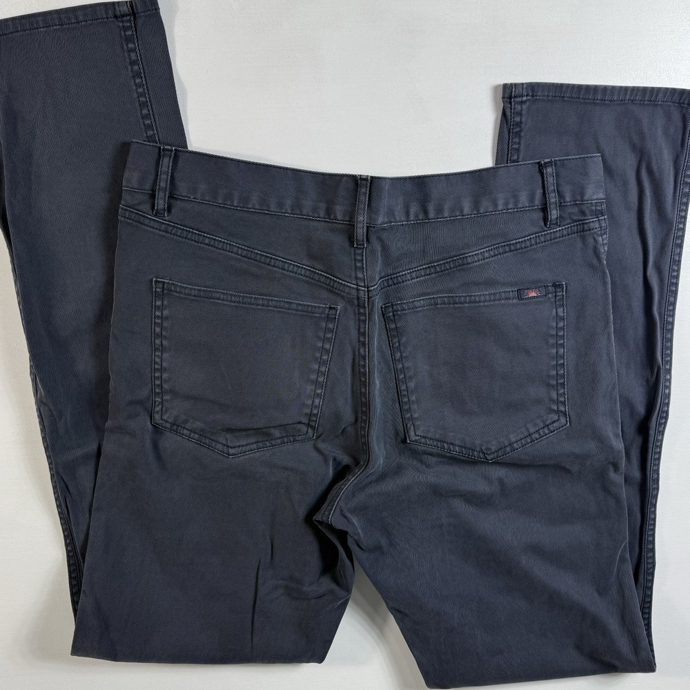 Faherty Pants Men's 31x32 Movement 5 Pocket Stretch Casual Performance Dark Blue - Picture 3 of 8
